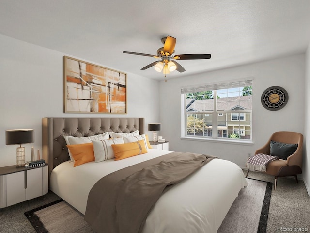 9024 Gale Blvd Unit 3, Thornton, CO 80260 - bedroom featuring carpet flooring and a ceiling fan