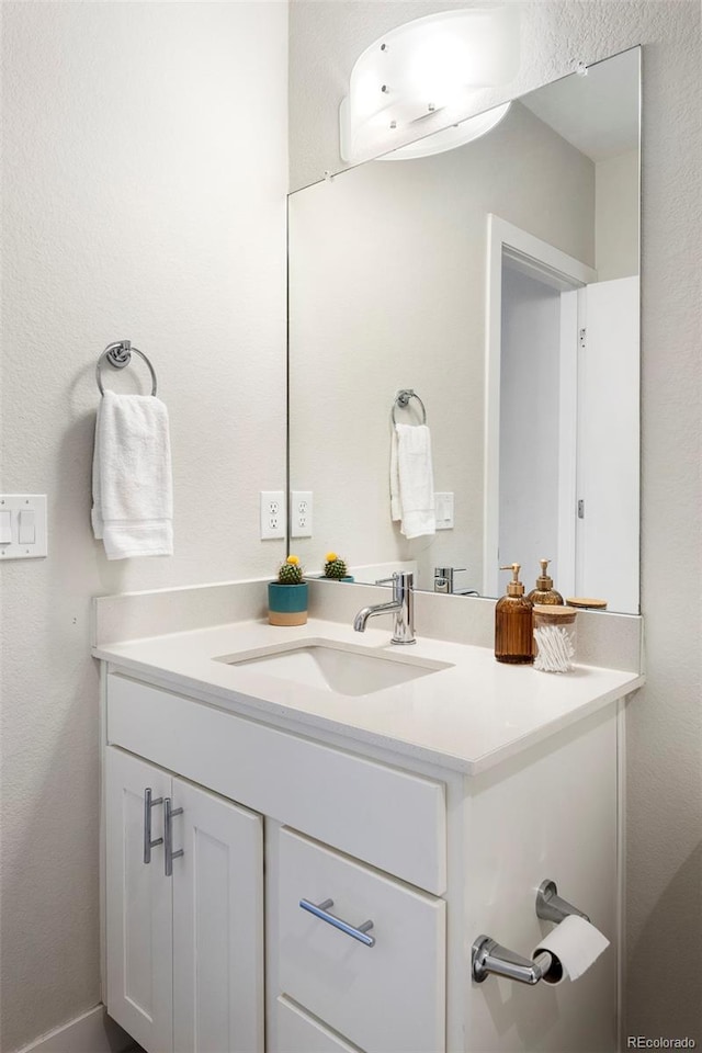 bathroom with vanity