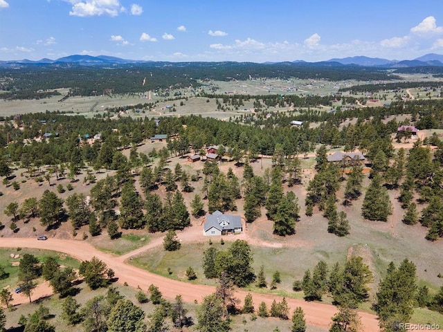 1563 Southpark Rd, Florissant, CO 80816 - bird's eye view of a mountain backdrop