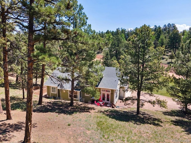 1563 Southpark Rd, Florissant, CO 80816 - back of house featuring french doors