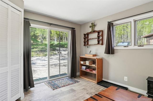 63 Sillasen Ln, Golden, CO 80403 - entryway with wood finished floors and baseboards