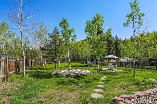 63 Sillasen Ln, Golden, CO 80403 - fenced backyard with a patio area