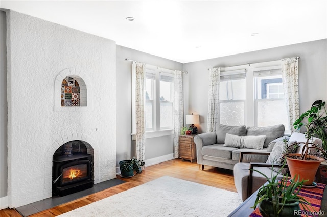 3509 N Monroe St, Denver, CO 80205 - living area with wood finished floors and recessed lighting