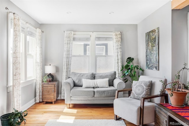 3509 N Monroe St, Denver, CO 80205 - living room with plenty of natural light and wood finished floors