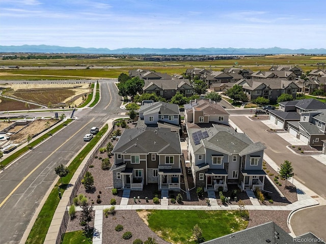 23534 E 5th Pl, Aurora, CO 80018 - aerial perspective of suburban area featuring a mountainous background
