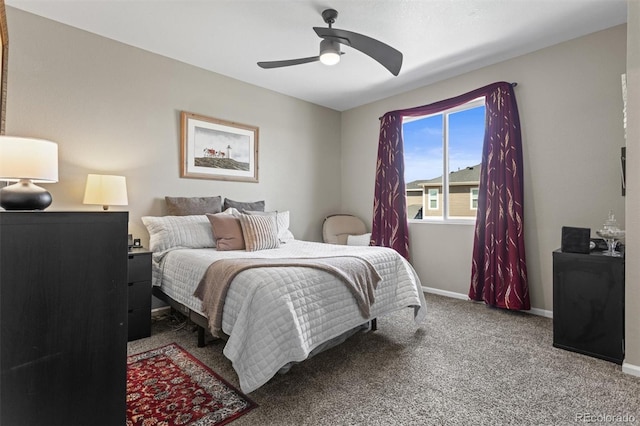 23534 E 5th Pl, Aurora, CO 80018 - carpeted bedroom featuring baseboards and ceiling fan