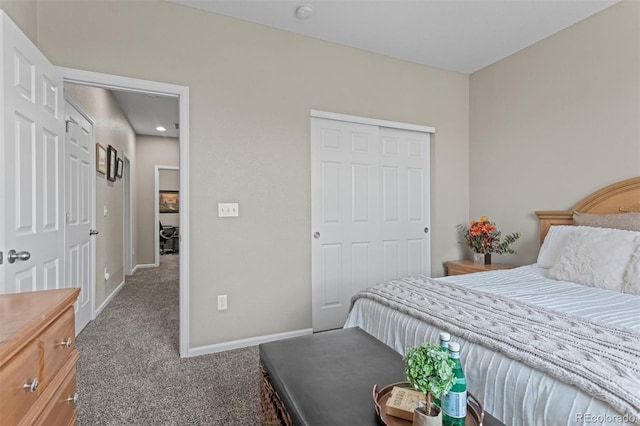 23534 E 5th Pl, Aurora, CO 80018 - bedroom featuring carpet flooring and a closet