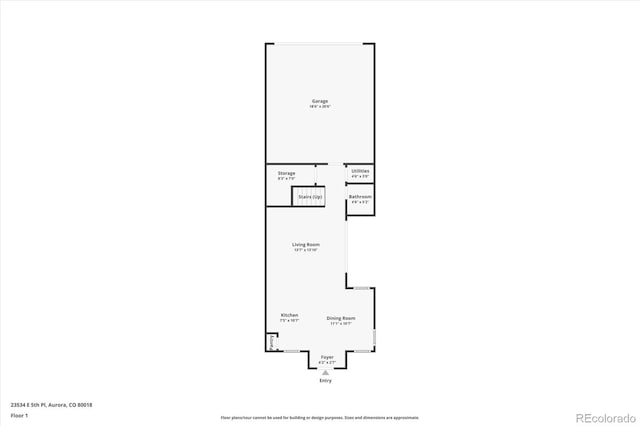 23534 E 5th Pl, Aurora, CO 80018 - view of floor plan / room layout