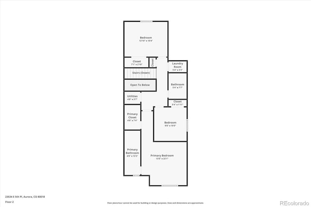 23534 E 5th Pl, Aurora, CO 80018 - view of room layout