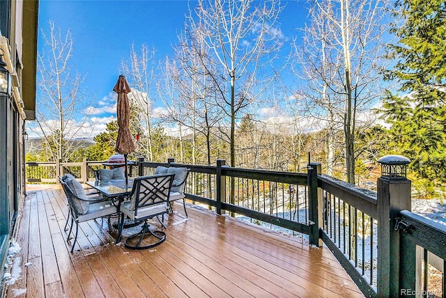 1567 Tapadero Rd, Bailey, CO 80421 - deck with outdoor dining area