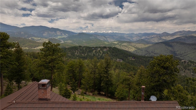 29095 Summit Ranch Dr, Golden, CO 80401 - mountain view with a heavily wooded area