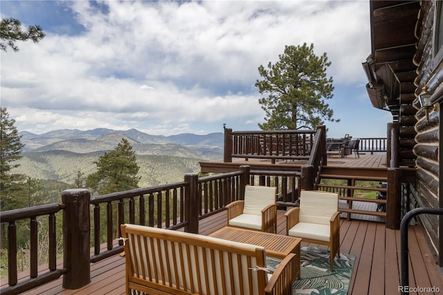 29095 Summit Ranch Dr, Golden, CO 80401 - deck with a mountain view