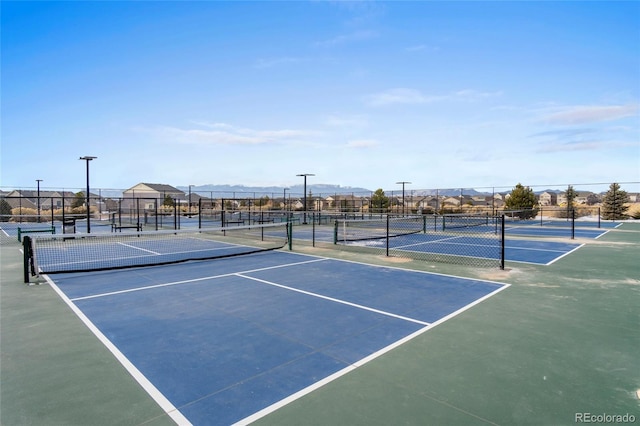 view of tennis court