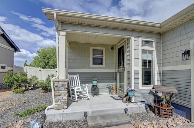 6484 Golden Briar Ln, Colorado Springs, CO 80927 - view of exterior entry featuring covered porch