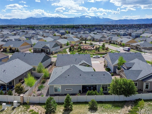 6484 Golden Briar Ln, Colorado Springs, CO 80927 - aerial perspective of suburban area with mountains