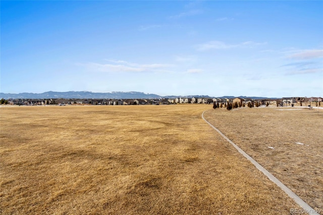 6484 Golden Briar Ln, Colorado Springs, CO 80927 - view of yard featuring a mountain view