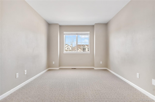 view of carpeted empty room