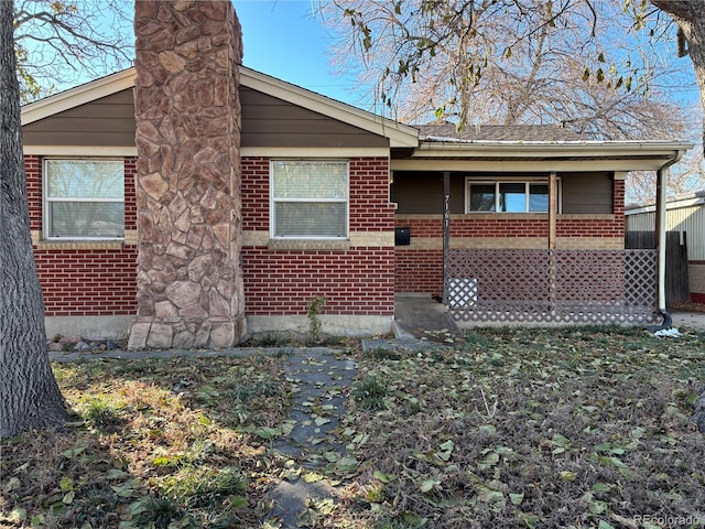 view of front of home