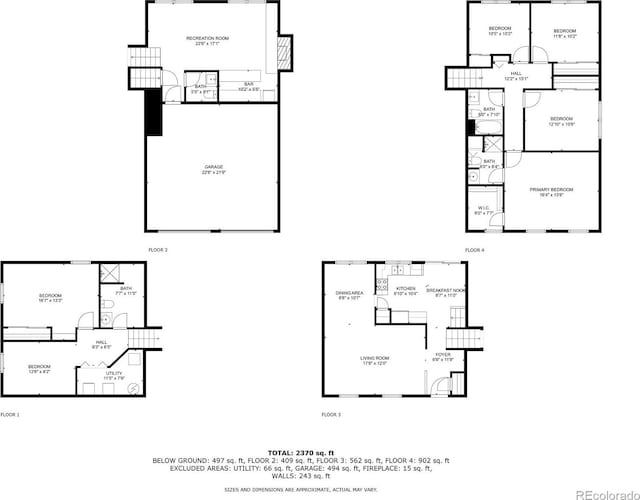 1005 S Lewiston Way, Aurora, CO 80017 - property floor plan