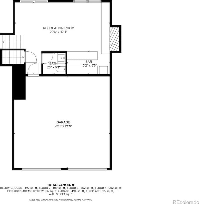 1005 S Lewiston Way, Aurora, CO 80017 - property floor plan