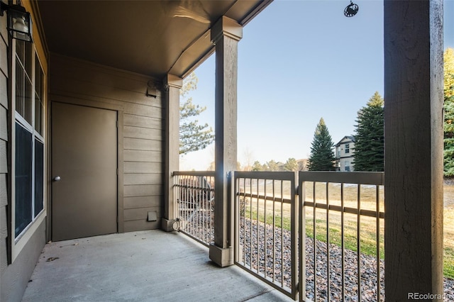 view of balcony