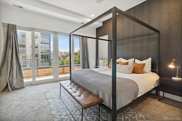 1711 Boulder St, Denver, CO 80211 - carpeted bedroom featuring access to exterior