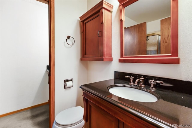 1343 Terri Ln, Woodland Park, CO 80863 - full bathroom featuring vanity and a shower with door