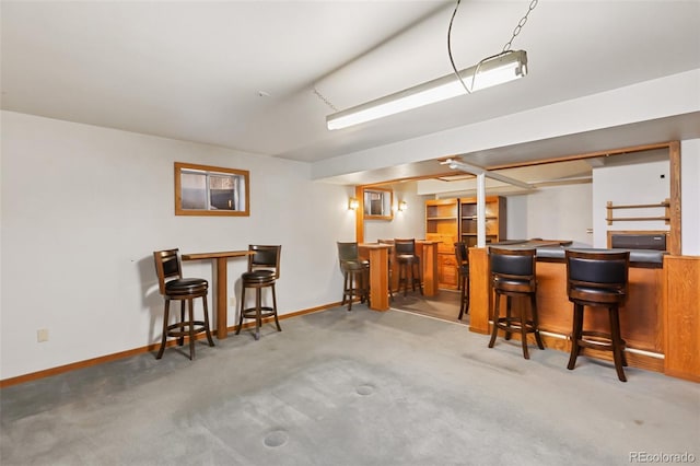 1343 Terri Ln, Woodland Park, CO 80863 - indoor dry bar with carpet floors and baseboards
