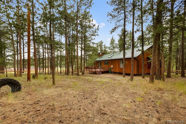 1343 Terri Ln, Woodland Park, CO 80863 - view of yard featuring a wooden deck
