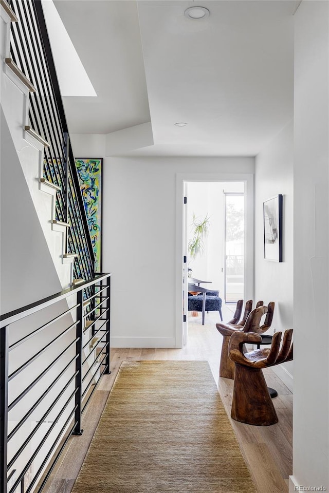 interior space featuring light hardwood / wood-style floors