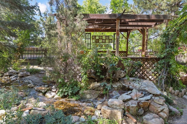 901 S Leyden St, Denver, CO 80224 - view of yard featuring a pergola