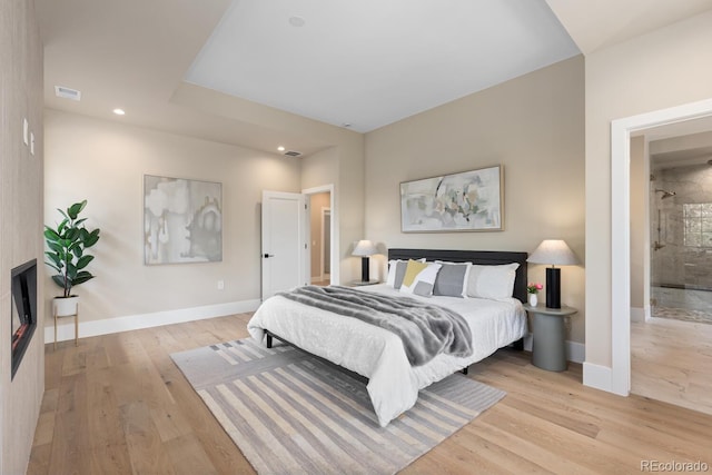 1100 S Elizabeth St, Denver, CO 80210 - bedroom with recessed lighting, baseboards, light wood-type flooring, and visible vents