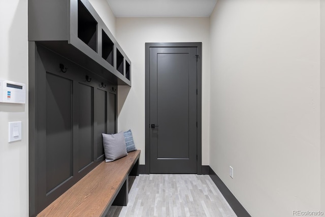 1100 S Elizabeth St, Denver, CO 80210 - mudroom featuring light wood-type flooring