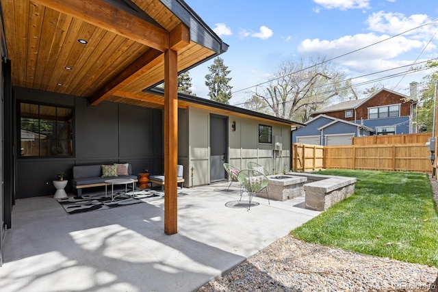 1100 S Elizabeth St, Denver, CO 80210 - view of patio / terrace featuring fence