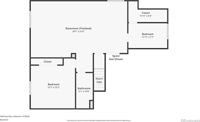 1844 S Jay Way, Lakewood, CO 80232 - floor plan