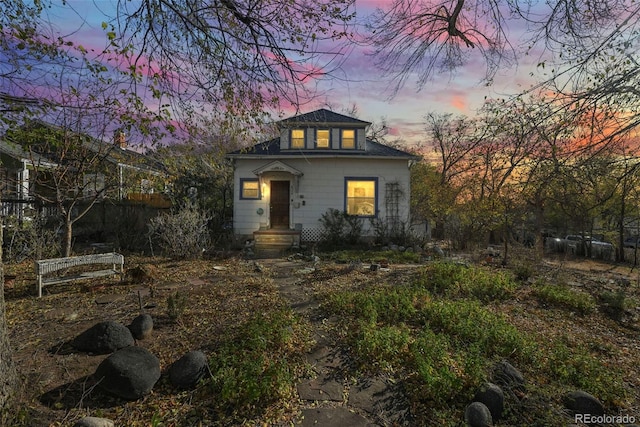 view of bungalow-style house