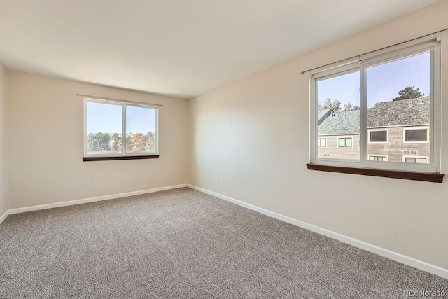 carpeted empty room featuring a healthy amount of sunlight