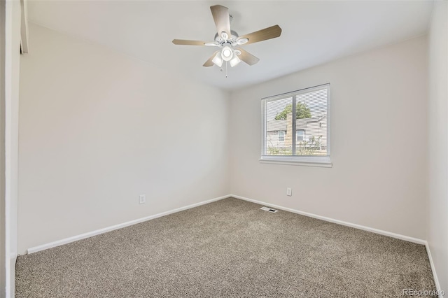 1758 S Ensenada St, Aurora, CO 80017 - carpeted spare room featuring a ceiling fan and baseboards