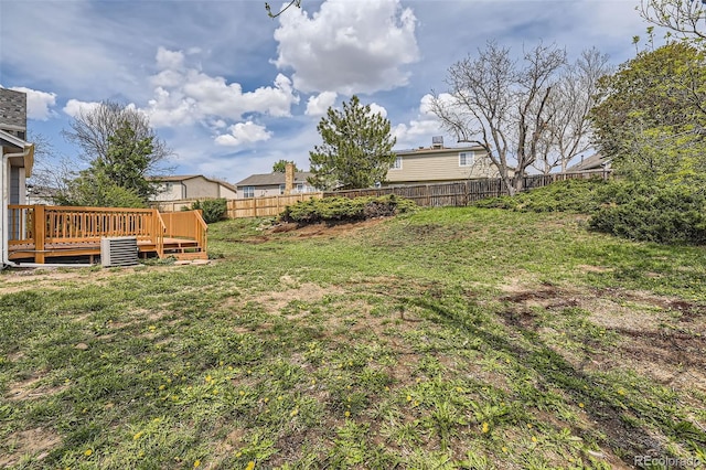 1758 S Ensenada St, Aurora, CO 80017 - view of yard with a wooden deck