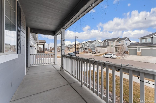 balcony with covered porch