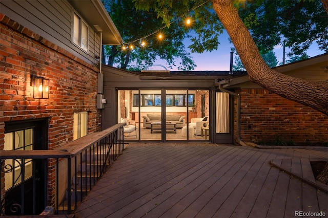 4634 W Tufts Cir, Denver, CO 80236 - deck featuring an outdoor living space