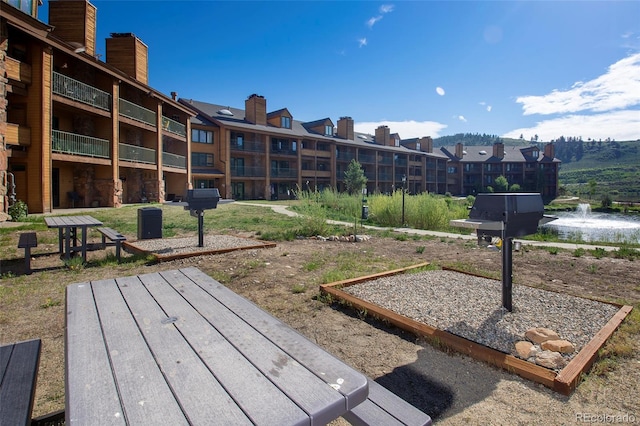 view of home's community featuring a water view