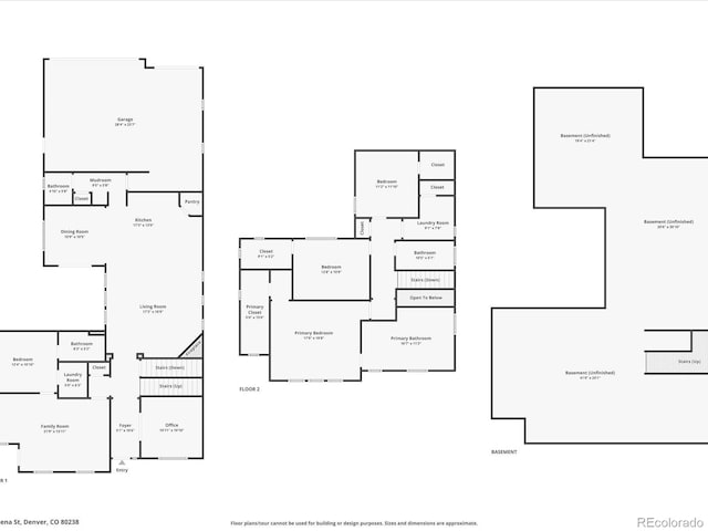 5445 Verbena St, Denver, CO 80238 - view of floor plan / room layout