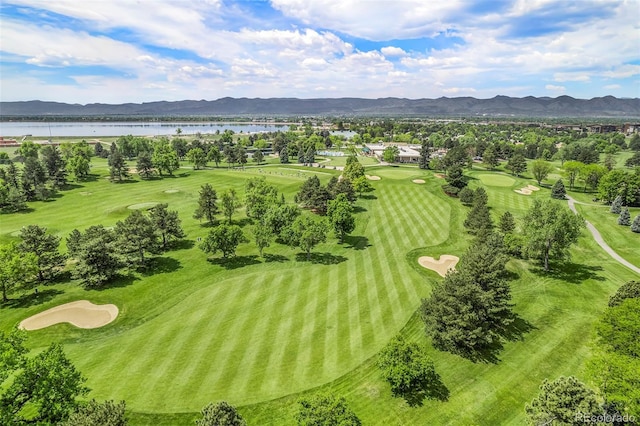 6500 W Mansfield Ave Unit 39, Denver, CO 80235 - drone / aerial view of a water and mountain view and a local golf course