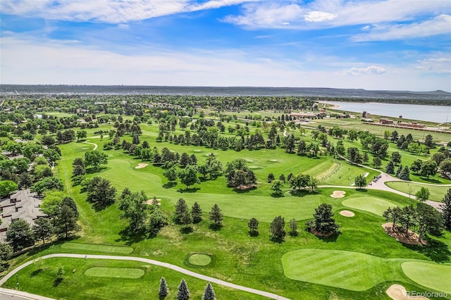 6500 W Mansfield Ave Unit 39, Denver, CO 80235 - drone / aerial view of a nearby body of water and a golf course