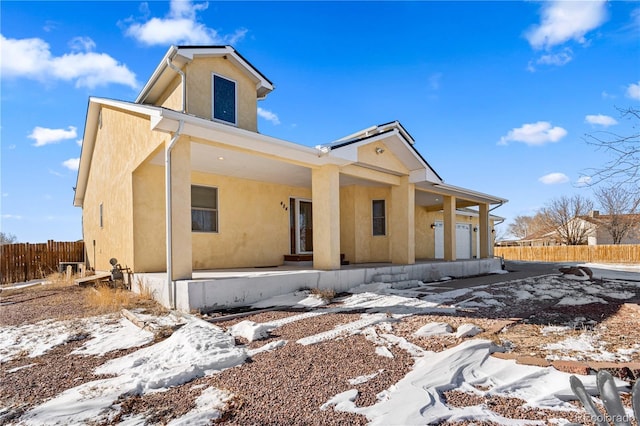 view of front of home with a porch