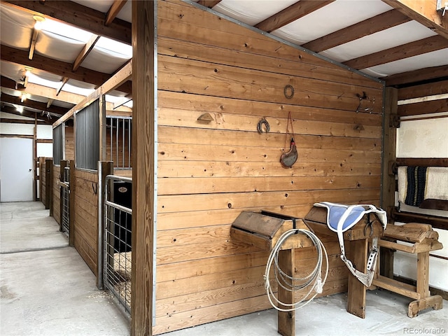 view of horse barn