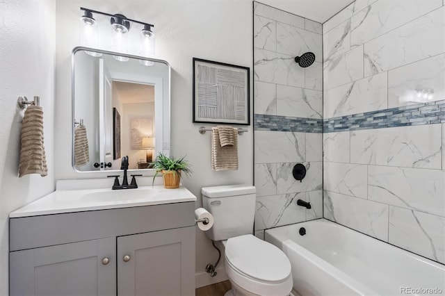 1418 5th St, Fort Lupton, CO 80621 - bathroom with vanity and bathtub / shower combination