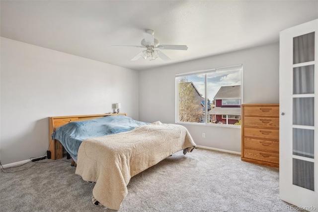 2336 Klein Pl, Colorado Springs, CO 80951 - carpeted bedroom with baseboards and ceiling fan