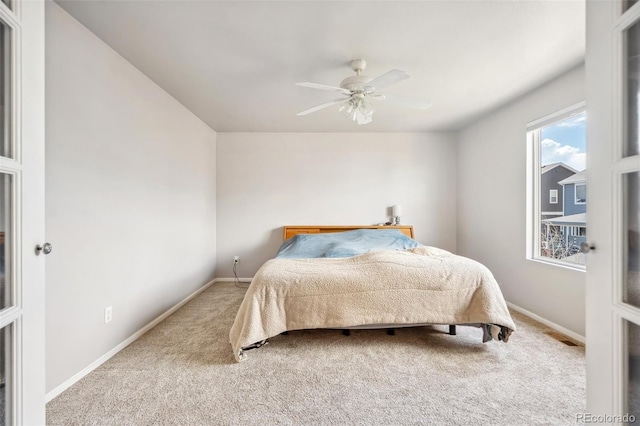 2336 Klein Pl, Colorado Springs, CO 80951 - carpeted bedroom featuring baseboards and ceiling fan